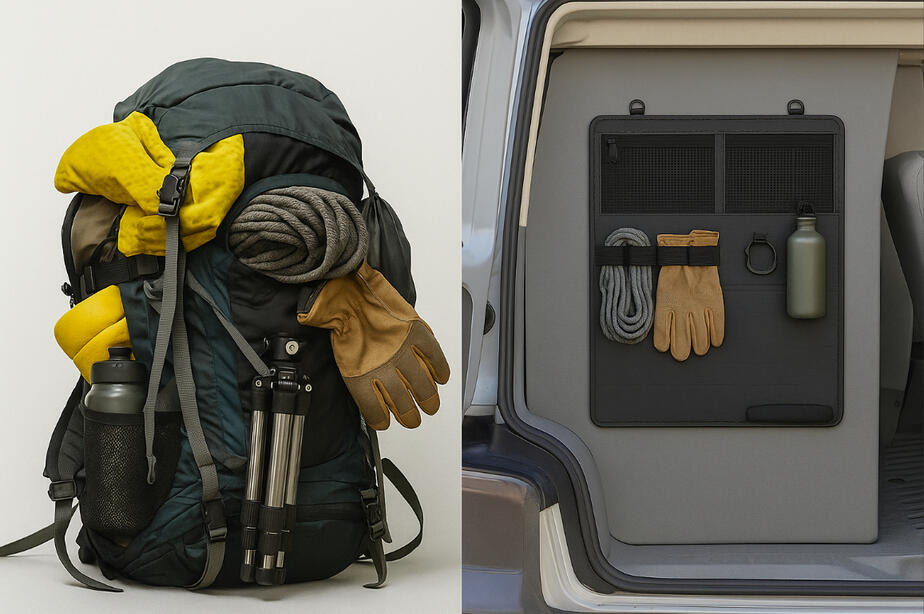 carry bag, organisation, gear bag, gear pack, camping, vanlife